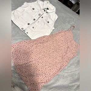 Pretty set of dress and vest for girls size 5